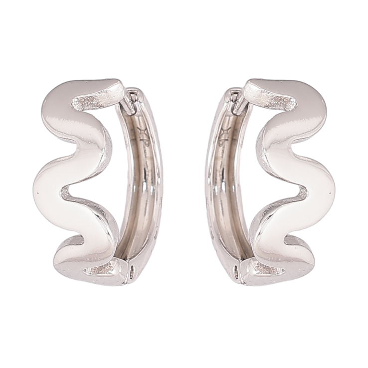 Серьги Xuping Родий колечки Декоративный узор фото №23 Серьги Xuping Родий колечки Декоративный узор фото №23