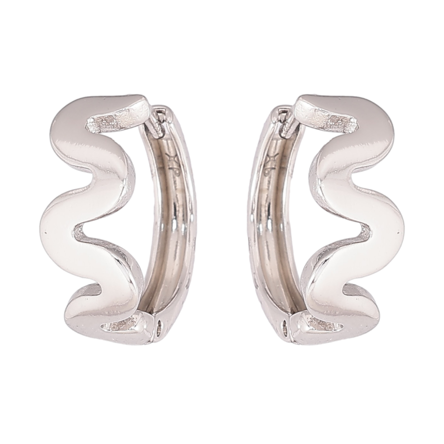 Серьги Xuping Родий колечки Декоративный узор фото №1 Серьги Xuping Родий колечки Декоративный узор фото №1