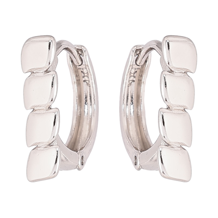 Серьги Xuping Родий колечки Декоративный узор фото №20