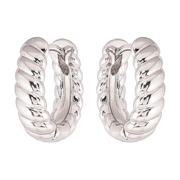 Серьги Xuping Родий колечки Декоративный узор фото №4 Серьги Xuping Родий колечки Декоративный узор фото №4