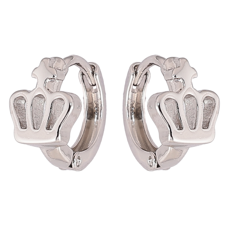 Серьги Xuping Родий колечки Корона фото №1 Серьги Xuping Родий колечки Корона фото №1