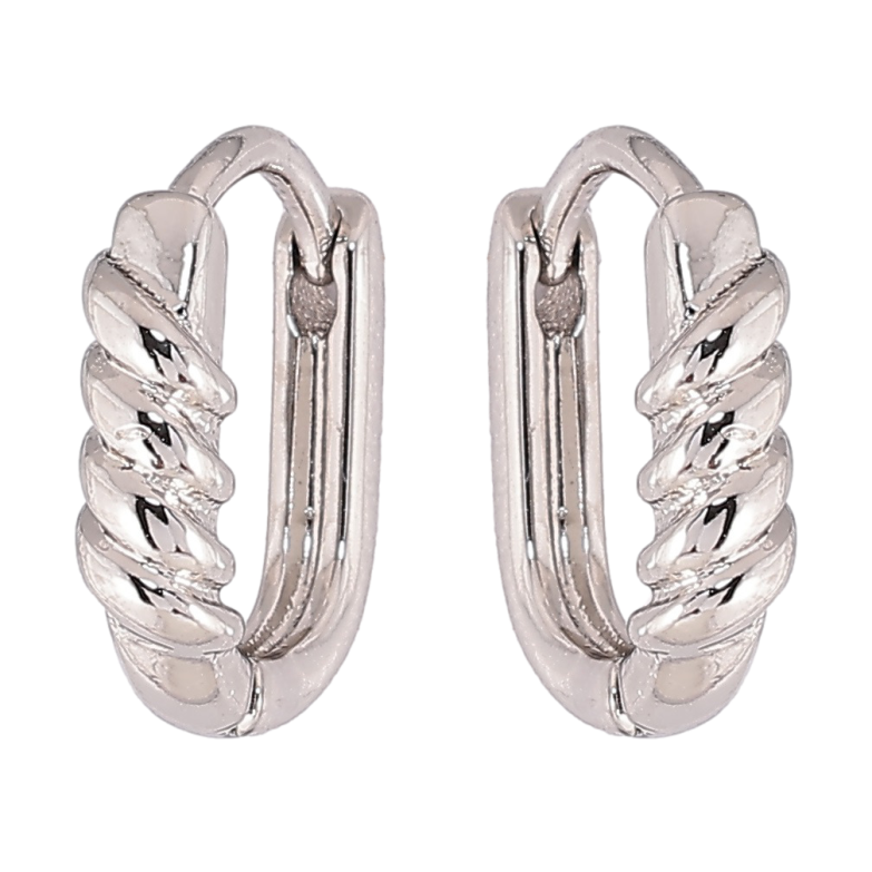 Серьги Xuping Родий колечки Декоративный узор фото №1