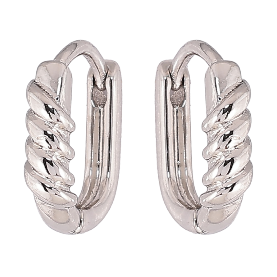 Серьги Xuping Родий колечки Декоративный узор фото №1