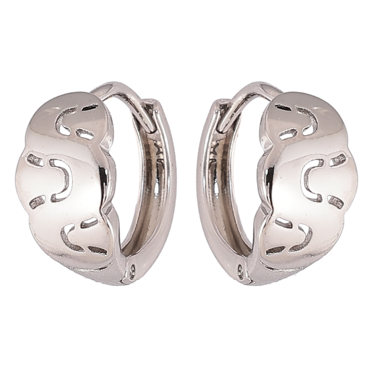 Серьги Xuping Родий колечки Декоративный узор фото №18