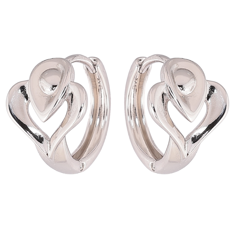 Серьги Xuping Родий колечки Декоративный узор фото №1