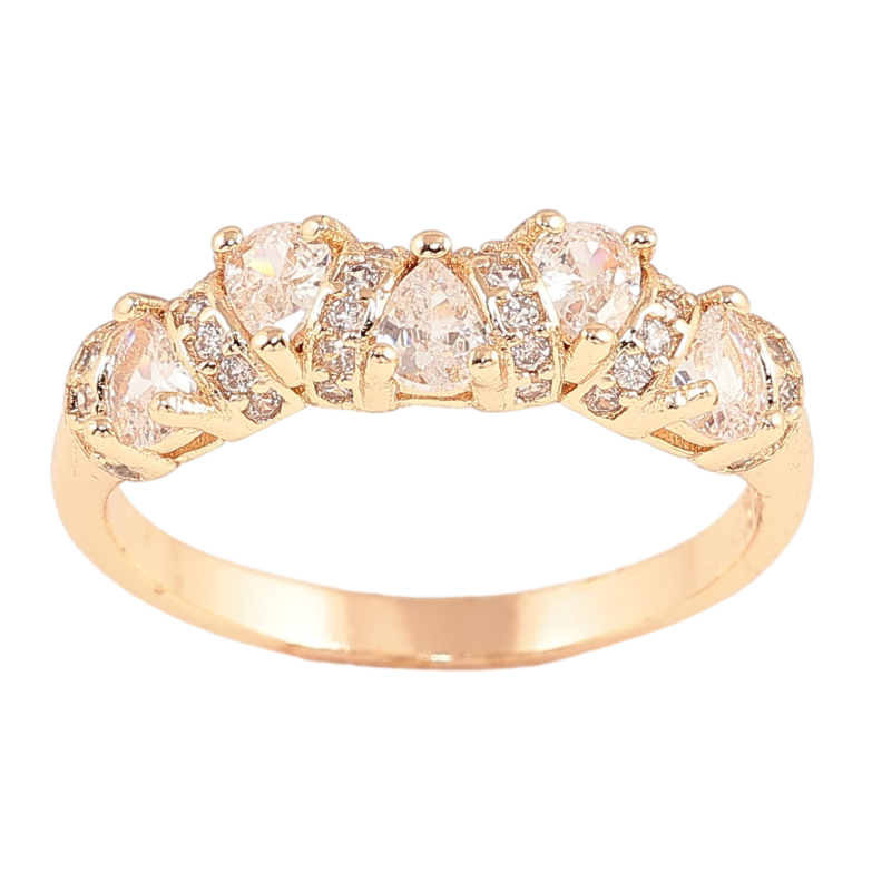 Кольцо Xuping M&L Цвет 18К Узор с кристаллами фото №1 Кольцо Xuping M&L Цвет 18К Узор с кристаллами фото №1