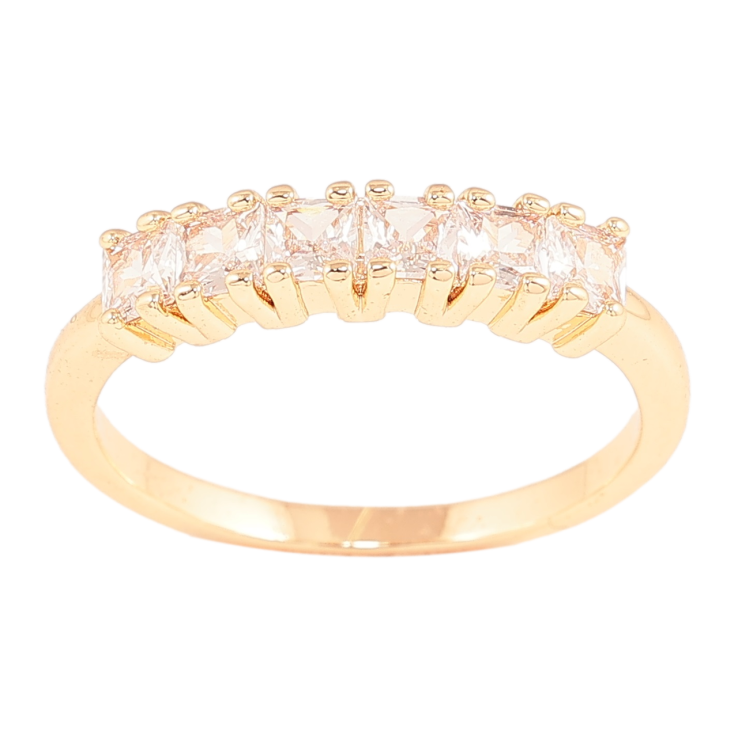 Кольцо Xuping M&L Цвет 18К Дорожка кристаллов фото №12 Кольцо Xuping M&L Цвет 18К Дорожка кристаллов фото №12