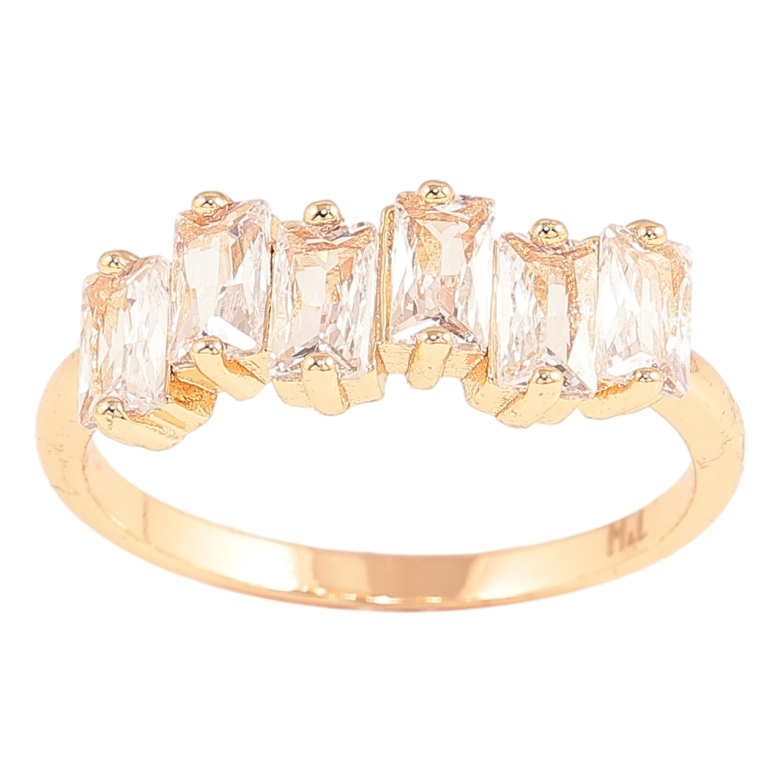 Каблучка Xuping M&L Колір 18К «Доріжка кристалів» фото №1