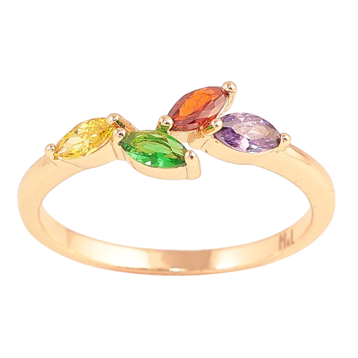 Каблучка Xuping M&L Колір 18К «Візерунок з різнокольоровими кристалами» фото №24 Каблучка Xuping M&L Колір 18К «Візерунок з різнокольоровими кристалами» фото №24