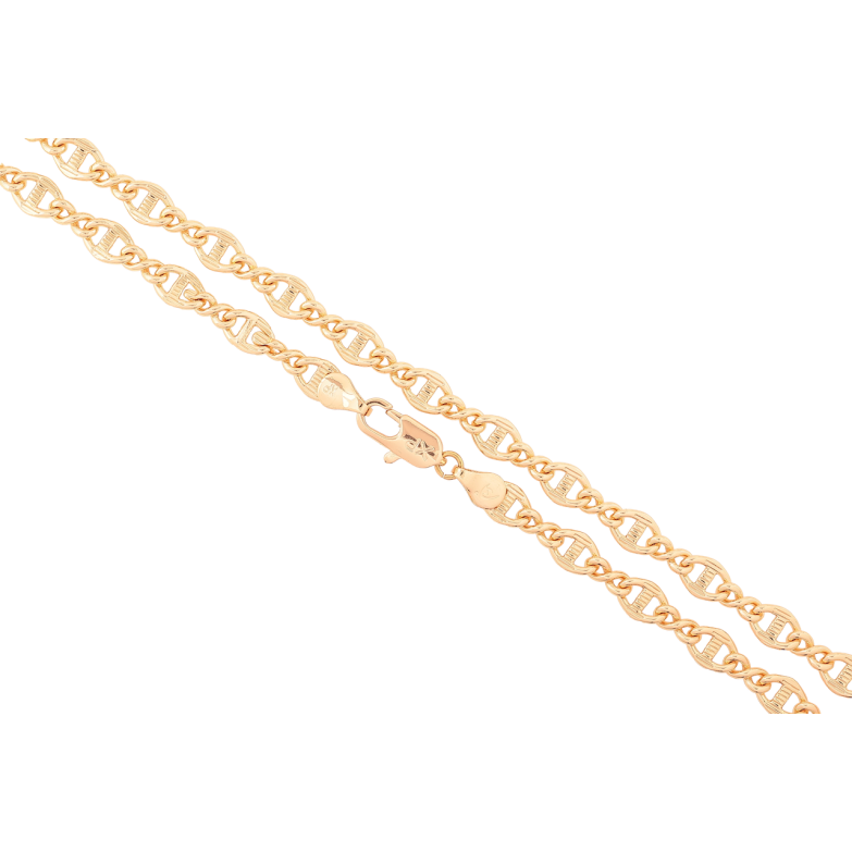 Цепочка Xuping M&L Цвет 18К Плетение Фантазийное длина 45см х 6мм фото №1