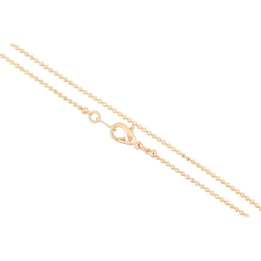 Ланцюжок Xuping M&L Колір 18К «Плетіння Перлина» довжина 45см х 1мм фото №1