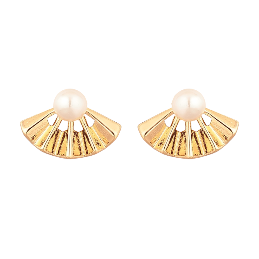 Серьги Xuping Позолота 18K пусеты Узор с жемчужинами фото №1