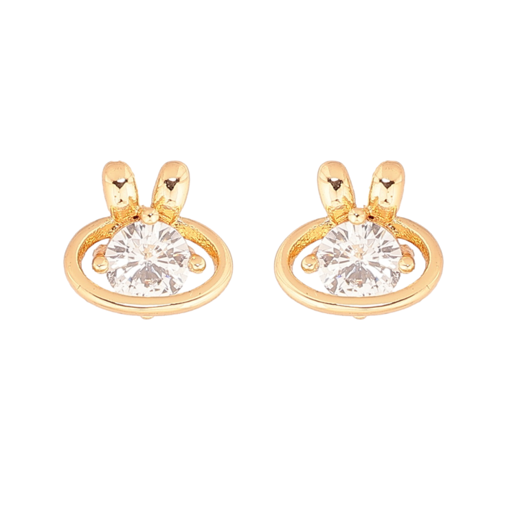 Сережки Xuping Позолота 18K пусети «Візерунок з кристалами» фото №23