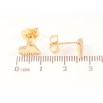 Сережки Xuping Позолота 18K пусети «Асиметричні сердечка» фото №2 Сережки Xuping Позолота 18K пусети «Асиметричні сердечка» фото №2
