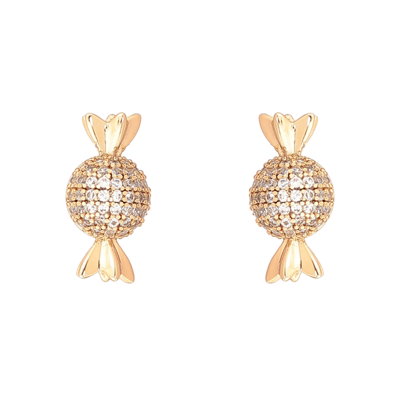 Серьги Xuping Позолота 18K пусеты Конфетки фото №1 Серьги Xuping Позолота 18K пусеты Конфетки фото №1