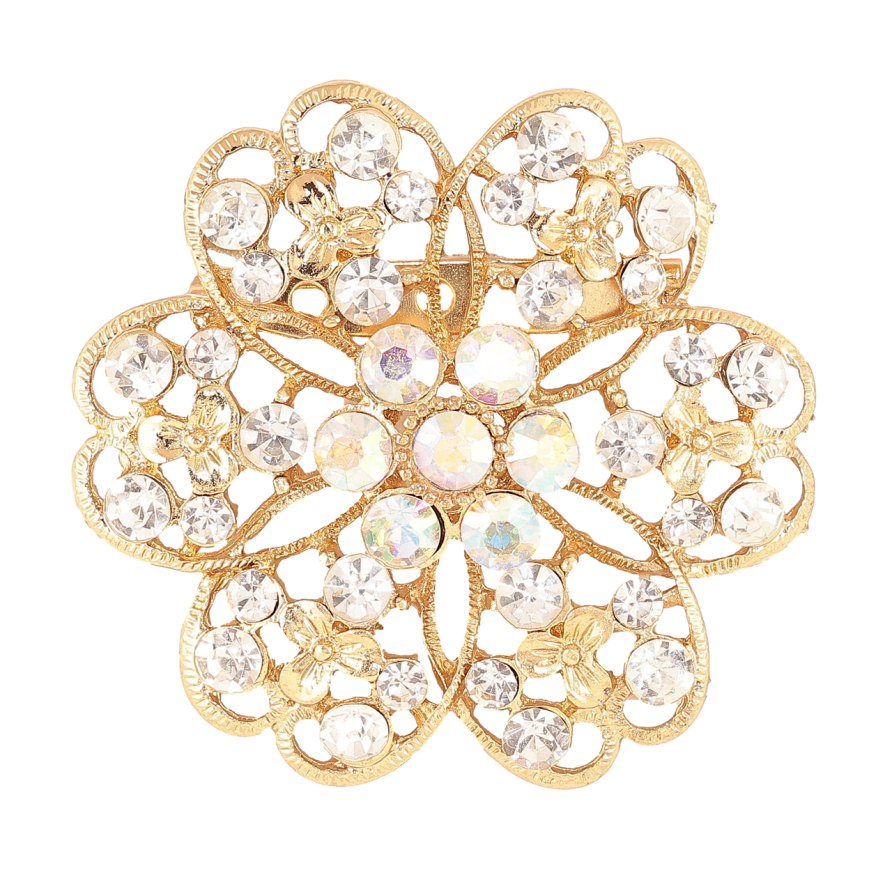 Брошка «Квітка зі стразами» фото №1 Брошка «Квітка зі стразами» фото №1