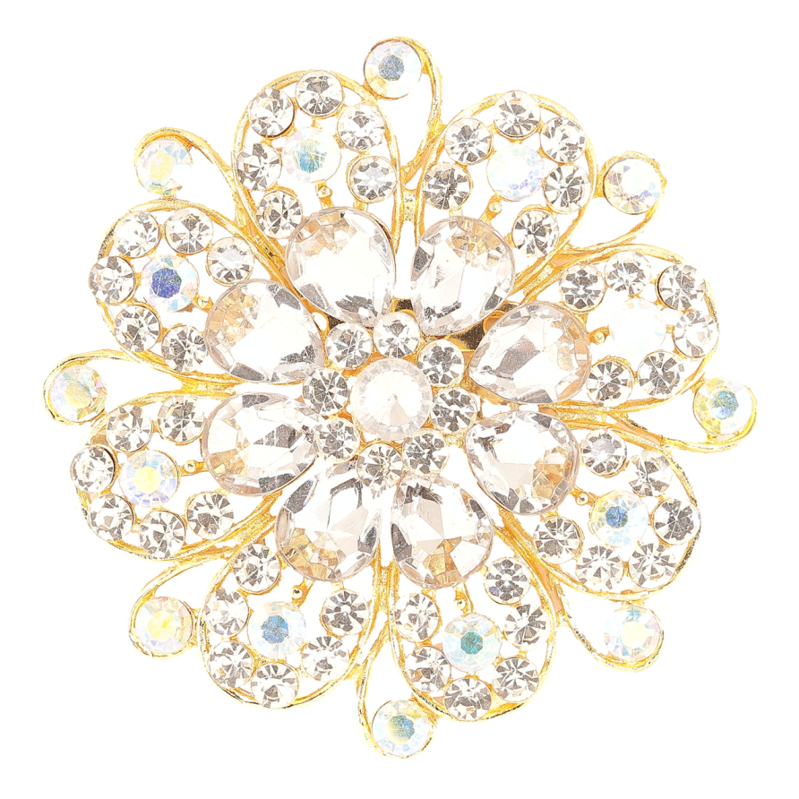 Брошка «Квітка зі стразами» фото №1 Брошка «Квітка зі стразами» фото №1