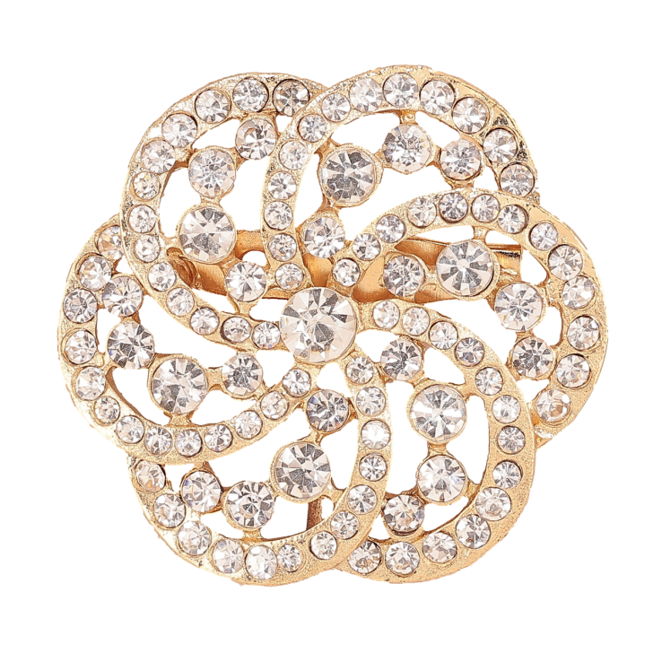 Брошь Цветок со стразами фото №8 Брошь Цветок со стразами фото №8