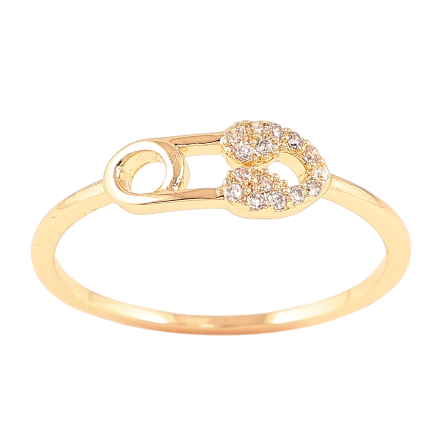 Каблучка Xuping Позолота 18K «Шпилька» фото №1 Каблучка Xuping Позолота 18K «Шпилька» фото №1