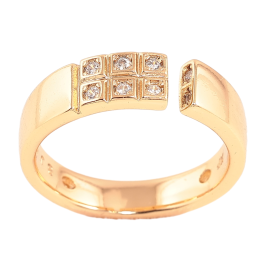 Кольцо Xuping Позолота 18K Инкрустация кристаллами фото №1