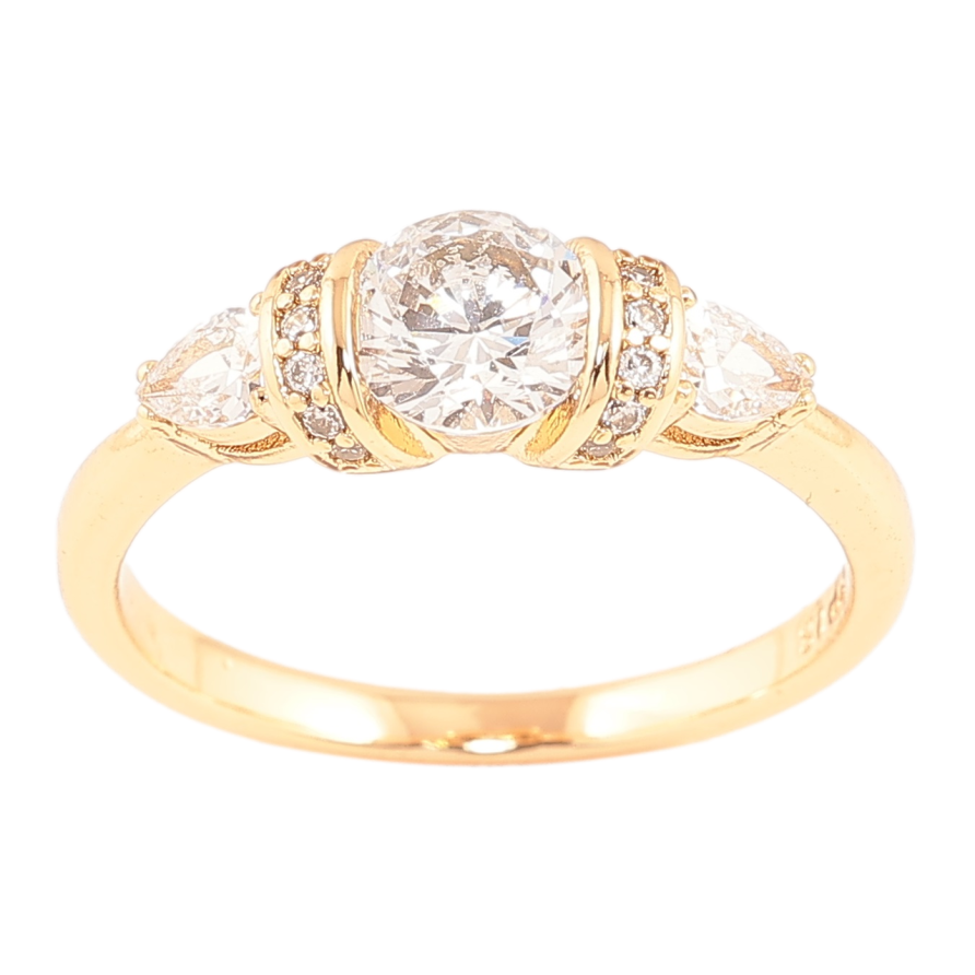 Кольцо Xuping Позолота 18K Кристальный блеск фото №1