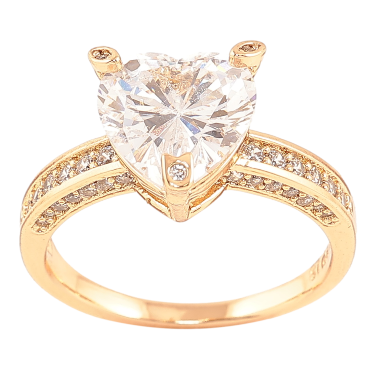 Кольцо Xuping Позолота 18K Кристальное сердечко фото №10 Кольцо Xuping Позолота 18K Кристальное сердечко фото №10