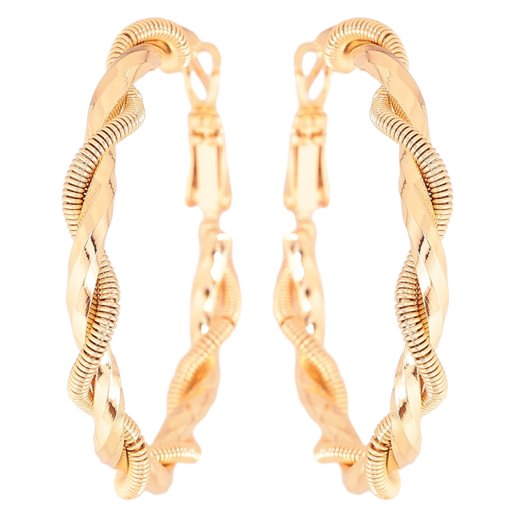 Сережки Xuping Позолота 18K кільця (конго) Декоративний візерунок» ø 4см фото №24 Сережки Xuping Позолота 18K кільця (конго) Декоративний візерунок» ø 4см фото №24