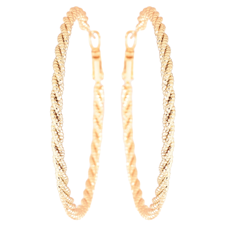 Серьги Xuping Позолота 18K кольца (конго) Декоративный узор ø 5.5см фото №20 Серьги Xuping Позолота 18K кольца (конго) Декоративный узор ø 5.5см фото №20