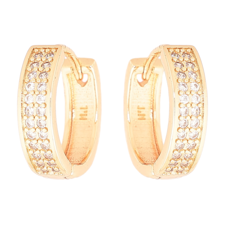 Серьги Xuping M&L Цвет 18K колечки Инкрустация кристаллами фото №14 Серьги Xuping M&L Цвет 18K колечки Инкрустация кристаллами фото №14