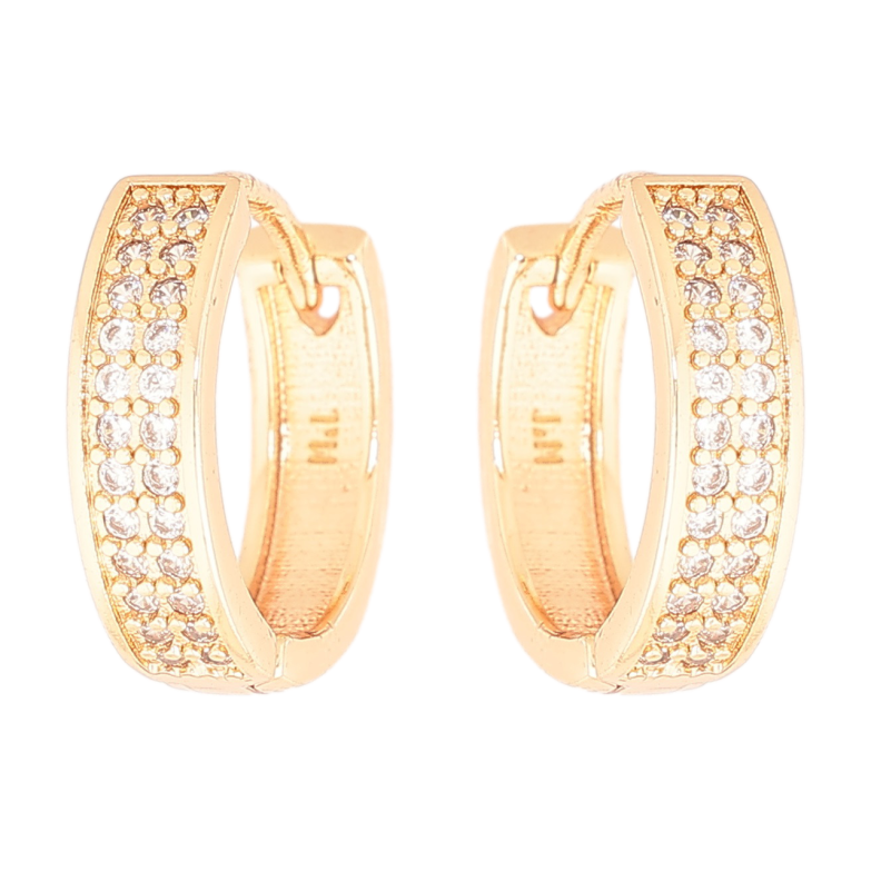 Серьги Xuping M&L Цвет 18K колечки Инкрустация кристаллами фото №12