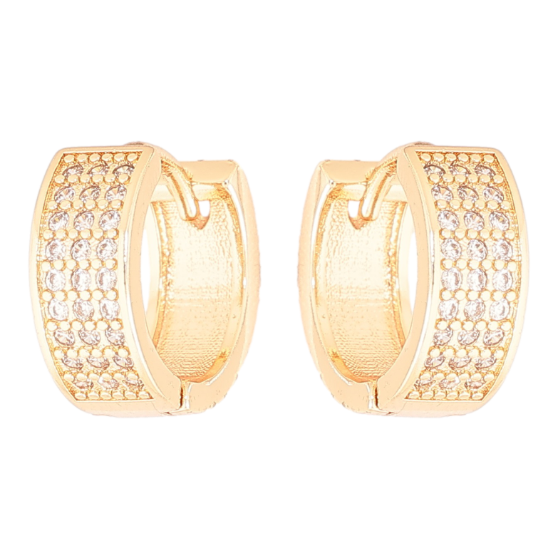 Серьги Xuping M&L Цвет 18K колечки Инкрустация кристаллами фото №1 Серьги Xuping M&L Цвет 18K колечки Инкрустация кристаллами фото №1