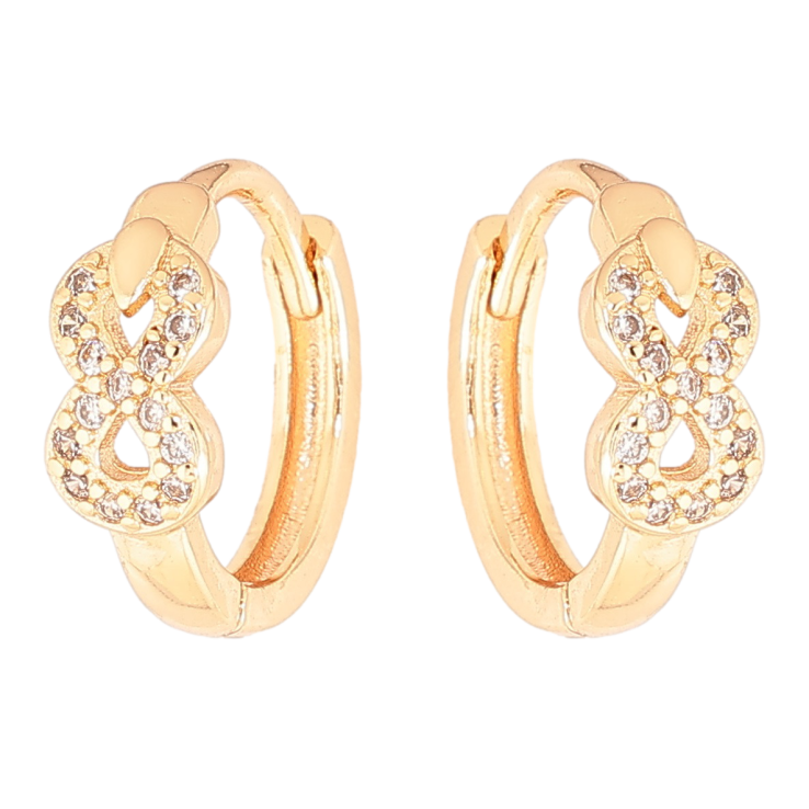 Серьги Xuping M&L Цвет 18K колечки Восьмерки с кристаллами фото №17 Серьги Xuping M&L Цвет 18K колечки Восьмерки с кристаллами фото №17