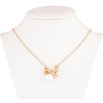 Подвеска на цепочке Xuping Позолота 18K Бант с жемчужиной длинна 42-46см х 1мм фото №2 Подвеска на цепочке Xuping Позолота 18K Бант с жемчужиной длинна 42-46см х 1мм фото №2
