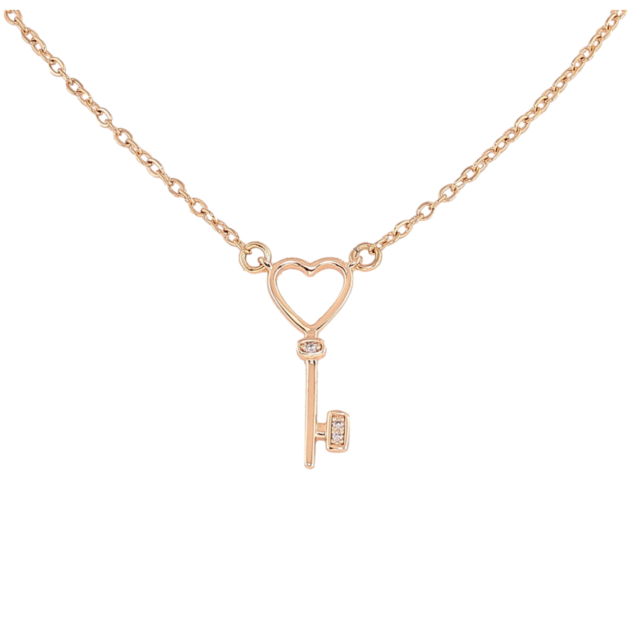 Кулон на цепочке Xuping M&L Цвет 18К Ключик длина 41-46см х 1.5мм фото №1