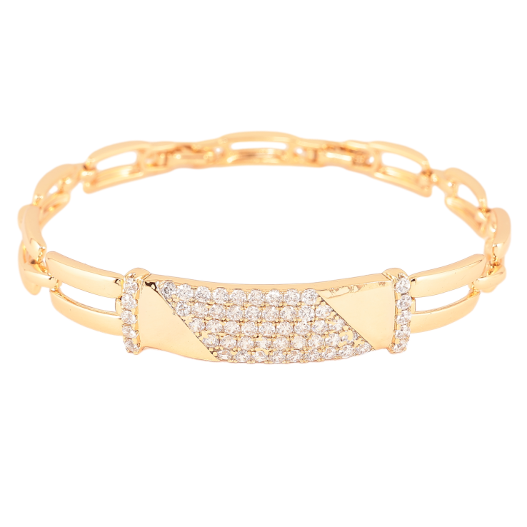 Браслет Xuping Позолота 18K Инкрустация кристаллами размер с доп. замком 17,19см х 6-10мм фото №9 Браслет Xuping Позолота 18K Инкрустация кристаллами размер с доп. замком 17,19см х 6-10мм фото №9