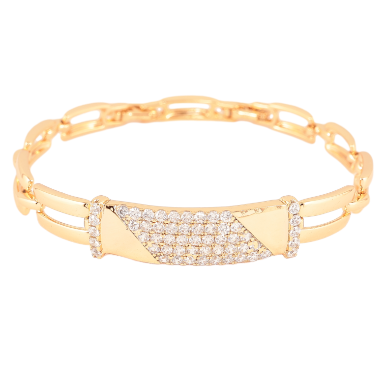 Браслет Xuping Позолота 18K Инкрустация кристаллами размер с доп. замком 17,19см х 6-10мм фото №1 Браслет Xuping Позолота 18K Инкрустация кристаллами размер с доп. замком 17,19см х 6-10мм фото №1