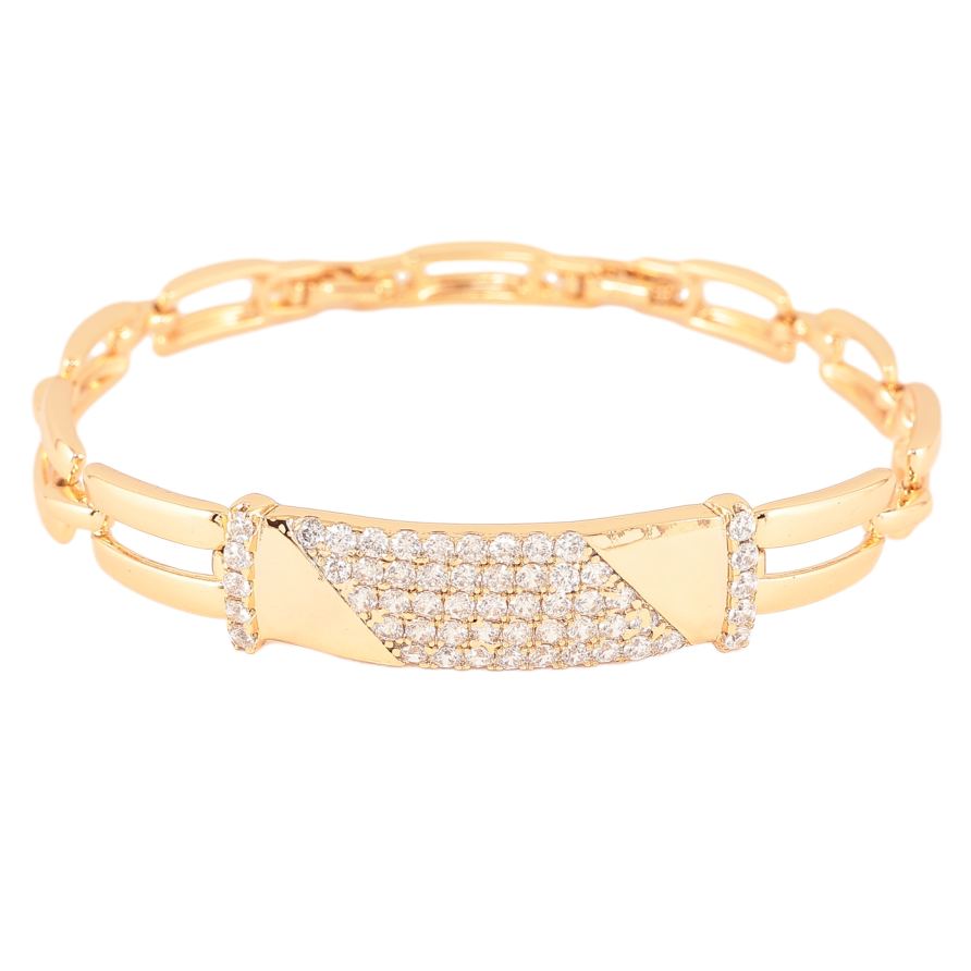 Браслет Xuping Позолота 18K «Інкрустація кристалами» розмір з доп. замком 17,19см х 6-10мм фото №1 Браслет Xuping Позолота 18K «Інкрустація кристалами» розмір з доп. замком 17,19см х 6-10мм фото №1