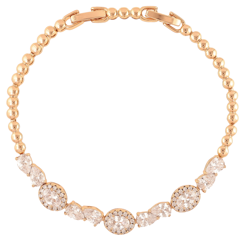 Браслет Xuping Позолота 18K «Доріжка кристалів» розмір з доп. замком 17.5,19.5см х 3-7мм фото №1 Браслет Xuping Позолота 18K «Доріжка кристалів» розмір з доп. замком 17.5,19.5см х 3-7мм фото №1