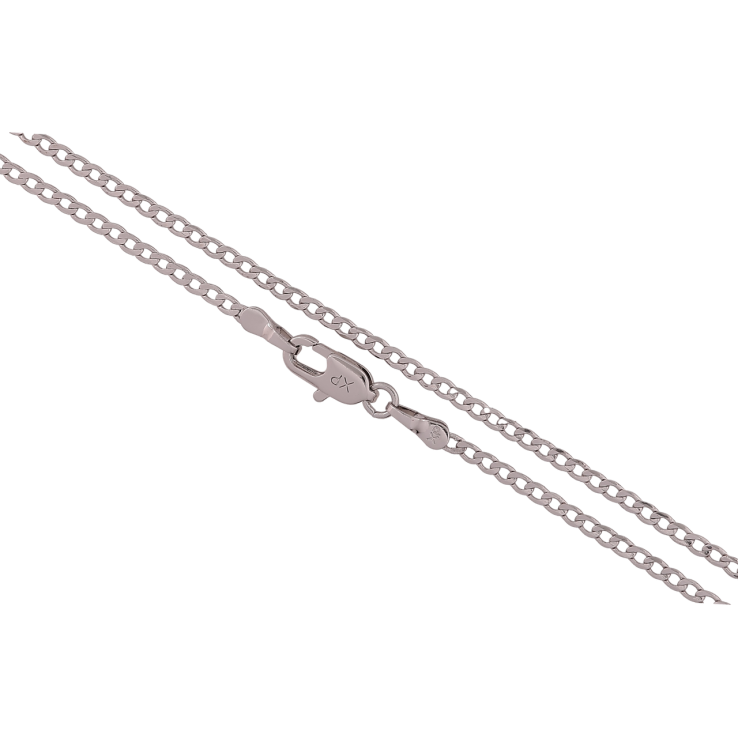 Цепочка Xuping Родий Плетение Панцирное длина 60см х 2мм фото №2 Цепочка Xuping Родий Плетение Панцирное длина 60см х 2мм фото №2