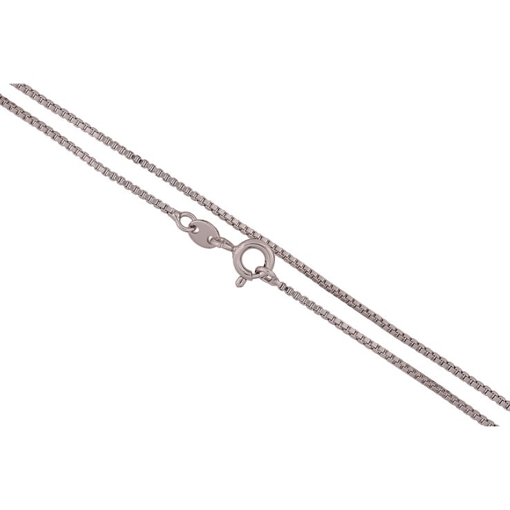 Цепочка Xuping Родий Плетение Венецианское длина 51см х 1мм фото №2 Цепочка Xuping Родий Плетение Венецианское длина 51см х 1мм фото №2