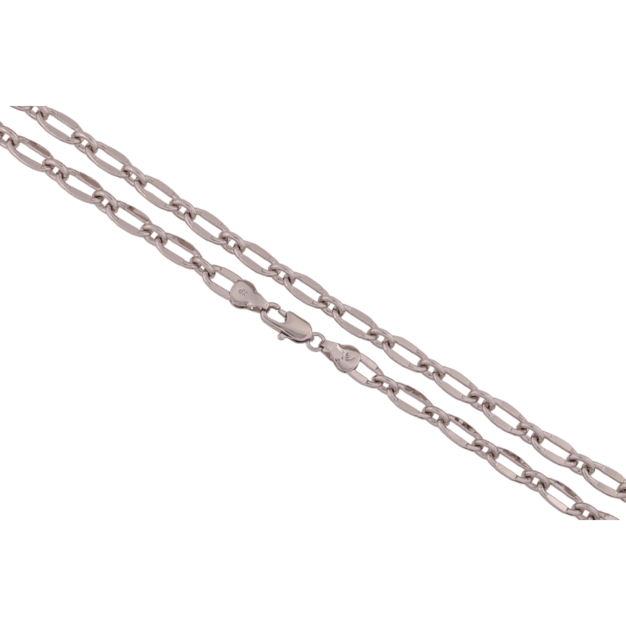 Цепочка Xuping Родий Плетение Фантазийное длина 50см х 6мм фото №1