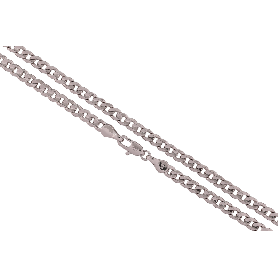 Цепочка Xuping Родий Плетение Панцирное длина 49см х 4мм фото №1
