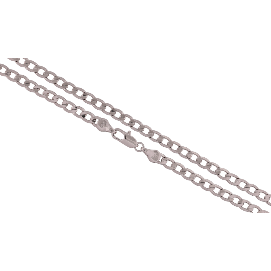 Цепочка Xuping Родий Плетение Панцирное длина 55см х 4мм фото №1