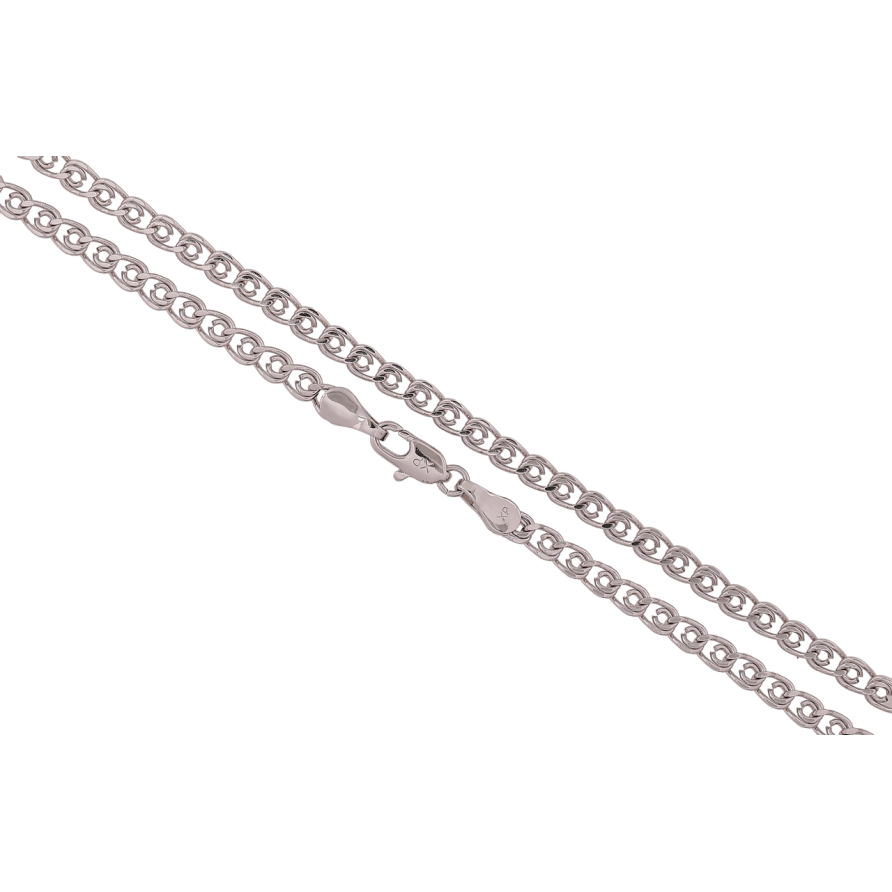 Цепочка Xuping Родий Плетение Лав длина 54см х 4мм фото №1