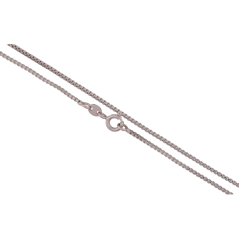 Ланцюжок Xuping Родій «Плетіння Венеціанське» довжина 51см х 1мм фото №1 Ланцюжок Xuping Родій «Плетіння Венеціанське» довжина 51см х 1мм фото №1