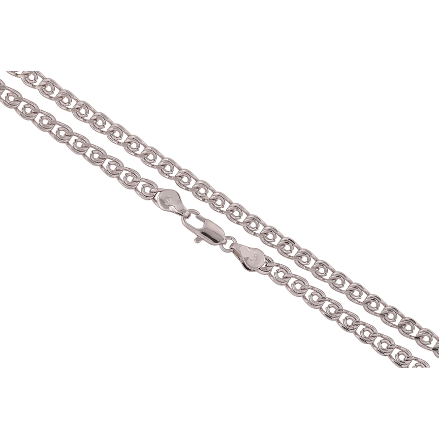 Цепочка Xuping Родий Плетение Лав длина 54см х 5мм фото №1