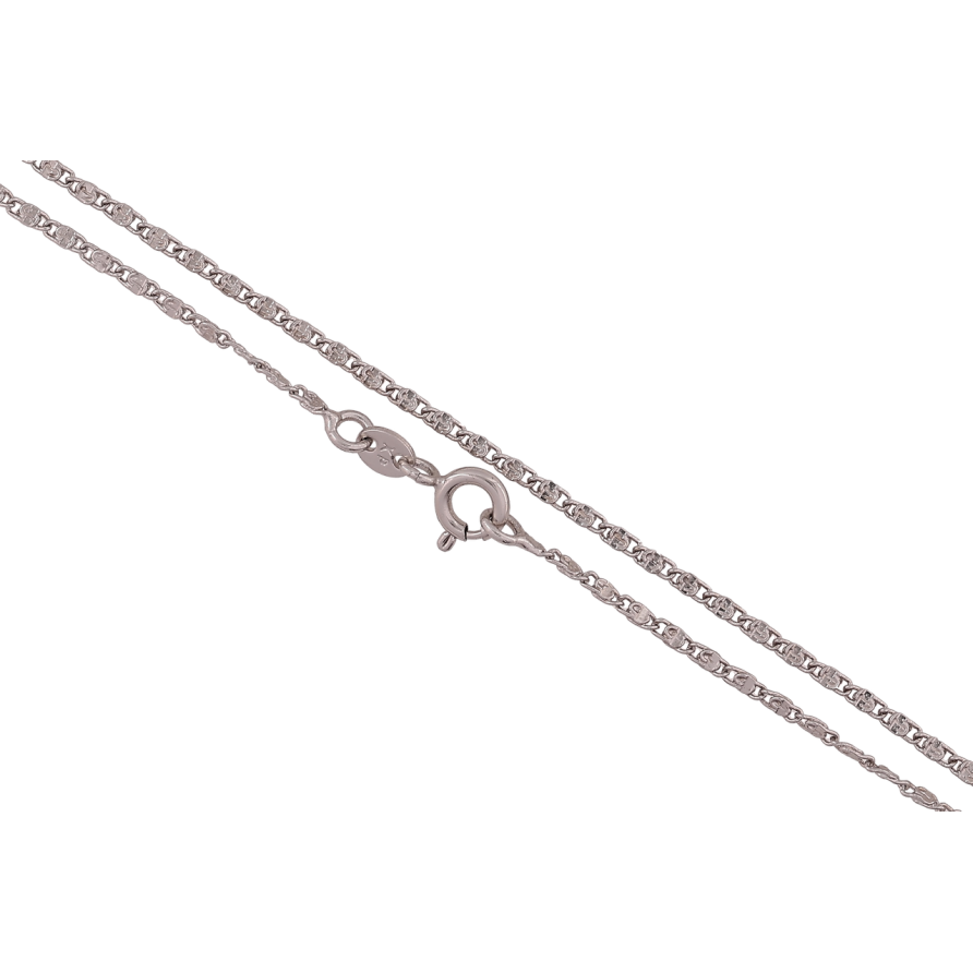 Цепочка Xuping Родий Плетение Улитка перекрученная длина 45см х 2мм фото №1