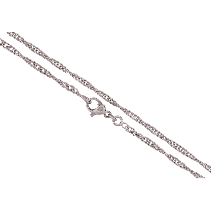 Ланцюжок Xuping Родій «Плетіння Сингапур» довжина 50см х 2мм фото №16 Ланцюжок Xuping Родій «Плетіння Сингапур» довжина 50см х 2мм фото №16