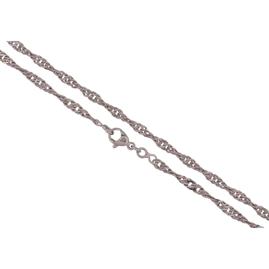 Цепочка Xuping Родий Плетение Сингапур длина 51см х 3мм фото №1