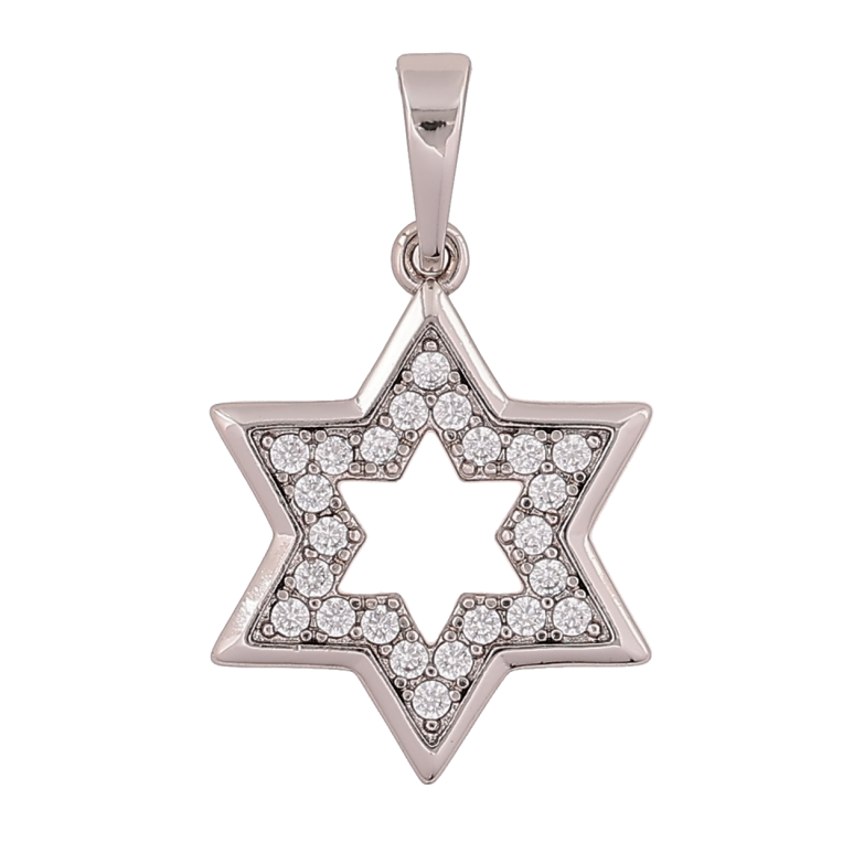 Кулон Xuping Родій «Зірочка з кристалами» для ланцюжка до 6мм фото №1